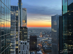 Frankfurt am Main, Sonnenaufgang, Skyline