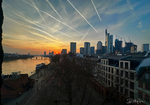 Frankfurt am Main, Abendstimmung vom Rententurm aus