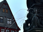 Frankfurt am Main, Römerberg, Detail vom Justitia-Brunnen