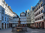 Frankfurt am Main, Neue Altstadt, Hühnermarkt, Stoltze-Brunnen